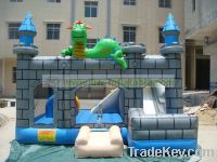 Inflatable Wizard's Castle and Slide