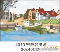 modern landscape diy oil painting by numbers for wall decoration