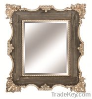 Sell Home decoration Wooden Mirror Frame with corner flowers