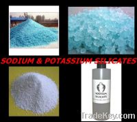 sodium silicates, potassium silicate solid and liquid