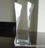 Sell twist glass vase H 25cm
