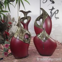 Sell modern woodgrain glazed ceramic vase