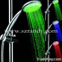 Sell fashionable colorful ABS round led bathroom shower head
