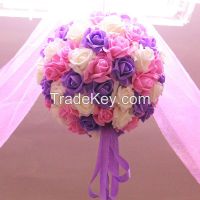 Hanging flower ball decorations for wedding and home