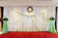 White Backdrop Drapery for Weddings