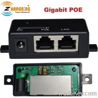 1port gigabit ethernet passive poe injector