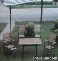 Sell wood plastic synthetic garden chair