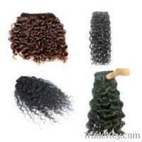 Sell fashion curly Indian Remy hair weave