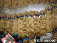 Sell Full cuticle raw bohemian virgin hair weave straight/body wave