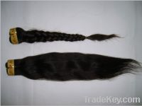 Sell silky touch raw Peruvian hair weaving without knot