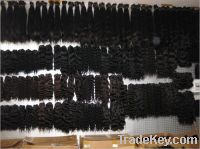 Sell 100% Natural Indian virgin raw hair weaving