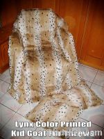 Sell Lynx Color Kid Goat Fur Throws