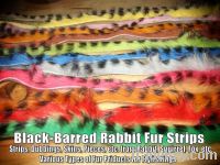 Sell Black-Barred Rabbit Fur Strips, etc for Flyfishing