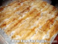 Sell Red Fox Fur Throws and Rugs