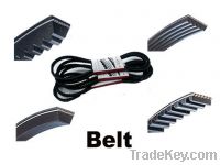 Sell rubber v belt, auto timing belt, PK belt, Cummins belt, Raw edge