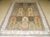 Sell 100% handmade pure silk persian design carpet, rug