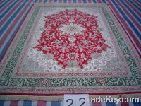 Sell handmade Chinese pure silk carpet, natural silk carpet