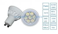 GU10 7xSMD2835 LED spotlight bulbs, high lumen LED spot lamps, LED track light bulbs, slb-013-gu10s
