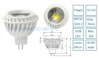 COB 5W MR16 LED spotlight bulb 450Lm high lumens and hot sale for track lights