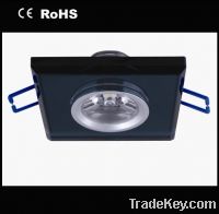 Sell 1, 3 watts square crystal LED ceiling lights/LED downlights