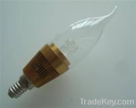 Sell 3 Watts LED candle lights base E14