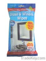 glass and window cleaning wipe