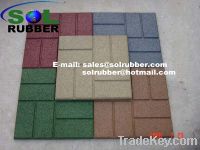 24"x24", 18"x18", 16"x16" rubber tiles rubber pavers