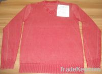 Mans sweater 100% cotton stone wash