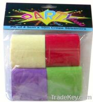 Sell color crepe paper streamer ribbon party supplies