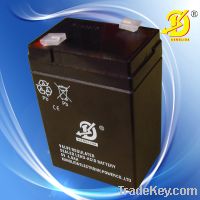 Rechargeable sealed lead acid battery 6v4ah