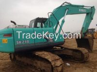 Low Price Kobelco SK210 Excavator, Used Kobelco SK210 Crawler Excavator, Hot Sale Used Kobelco SK210 Excavator