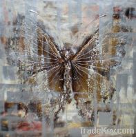 Sell butterfly oil painting