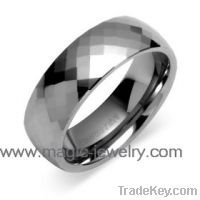 Sell Tungsten finger ring, cutting facet polished