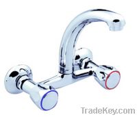 Sell Double handle bridge faucet with brass body