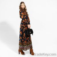 Sell 2013 Early Spring Flower Color Long Dress