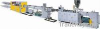 PVC double  pipes extrusion line machine