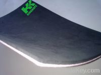 Nonwoven fiber insole board with EVA