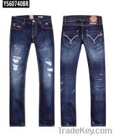 Yarn Dyed 100% Cotton Men's Jeans Pants