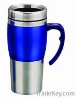Sell Name:450ml promotion gifts  double stainless steel travel mug cup