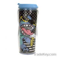 Sell 2012 New Double Wall promotional plastic travel mug