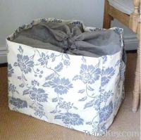 Sell Cream & Grey Floral Storage Bag