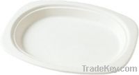 disposable pulp tablewares--oval paper plate