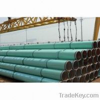 Two-layer anticorrosion steel pipe painted