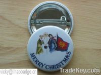Sell Christmas pin, tin badge