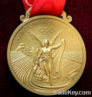 Sell medal , gold color , metal badge