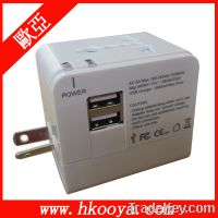 Sell World Travel Adaptor With DUAL USB Charger (TA-102)