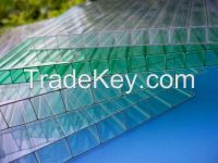 100% new raw material 16mm pc hollow sheet for workshop skylight