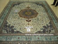 Tabriz Wool Silk Blended Carpet Rugs