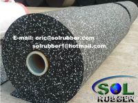 Rubber rolls flooring with EPDM flecks