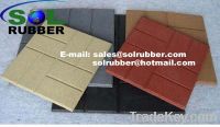 24"x24", 18"x18", 16"x16" rubber tiles rubber pavers